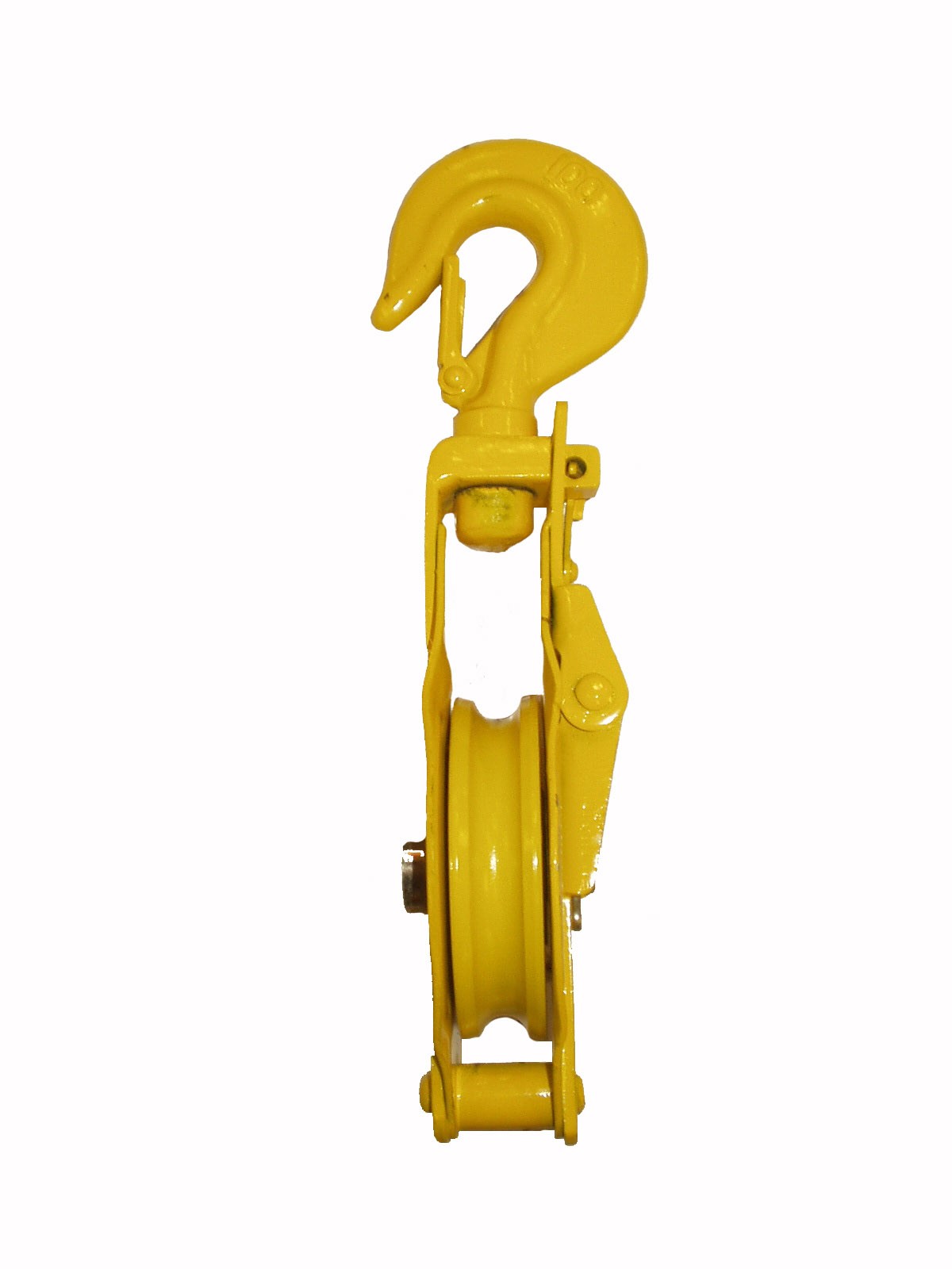 Poulie à chape ouvrante