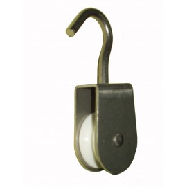 Galvanized Yoke pulley with hook for rope