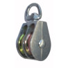 Double nickel plated swivel eye pulley