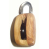 Single fixed eye wooden block