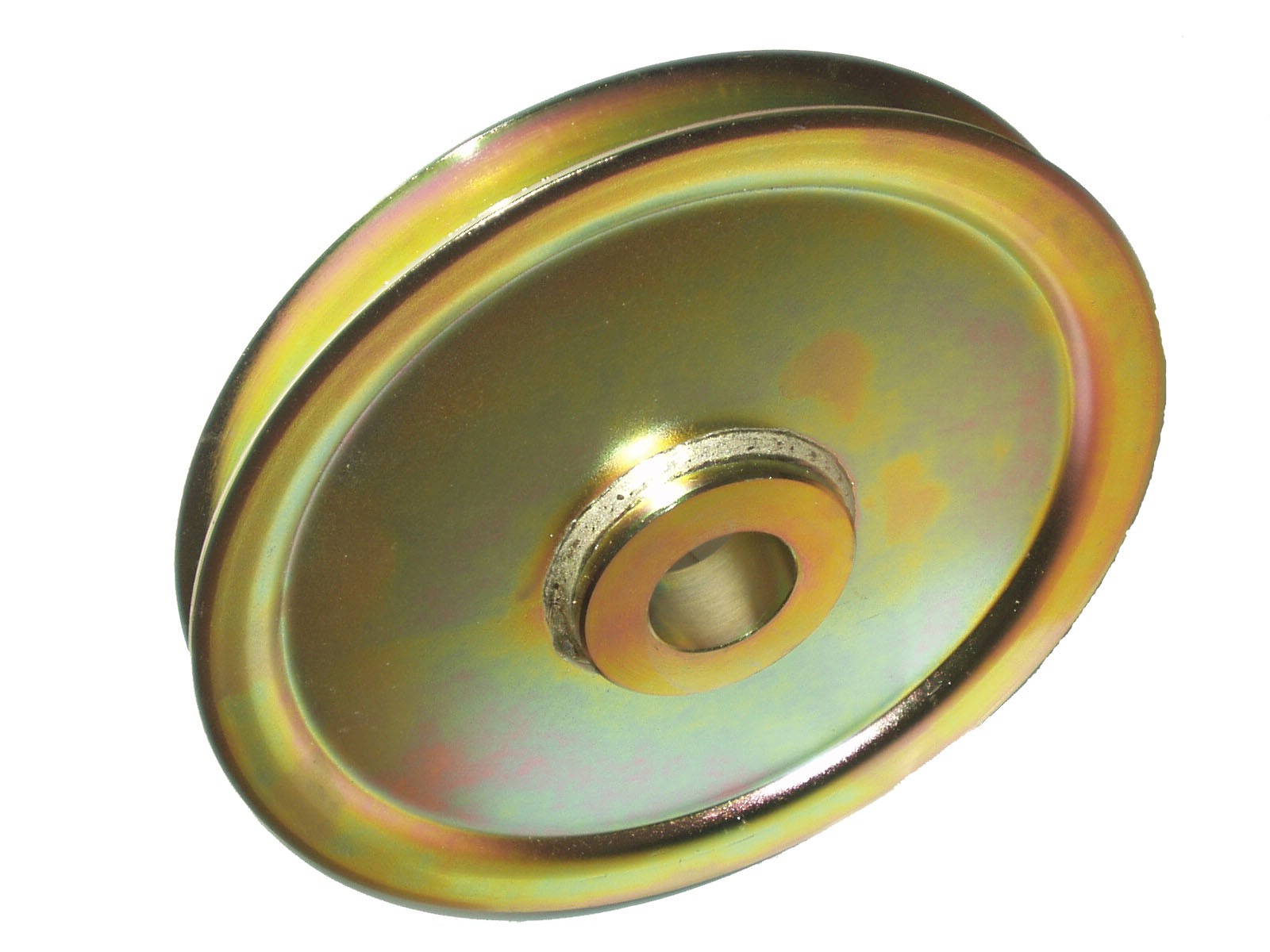 Steel sheave on bronze bushings