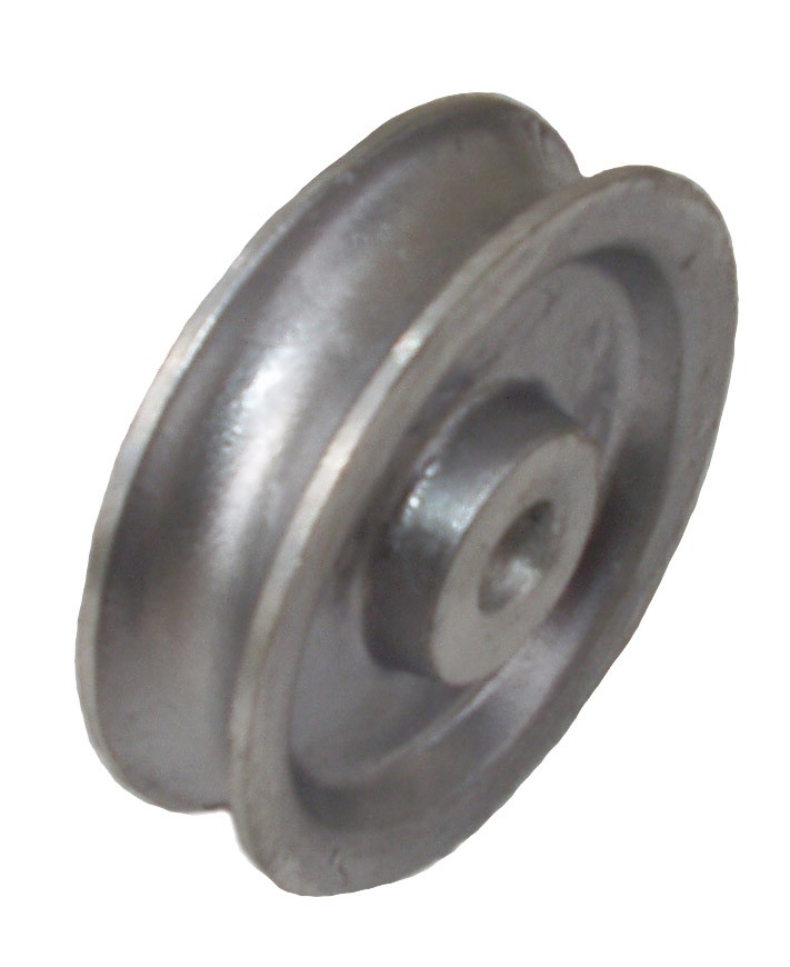 Aluminium sheave for fiber rope