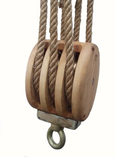 Poulie triple à oeil émerillon