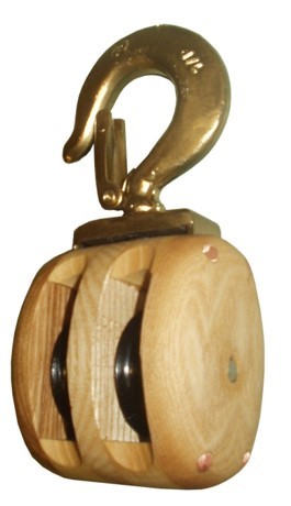 Poulie double à croc émerillon