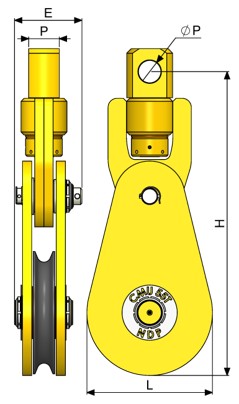 AJPM snatch block for traction