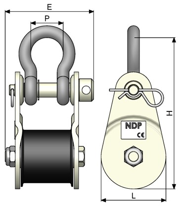 Poulie pour sangle AJSM